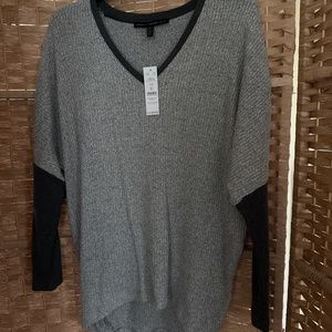 White House Black Market Rib Knot Dolman Tunic